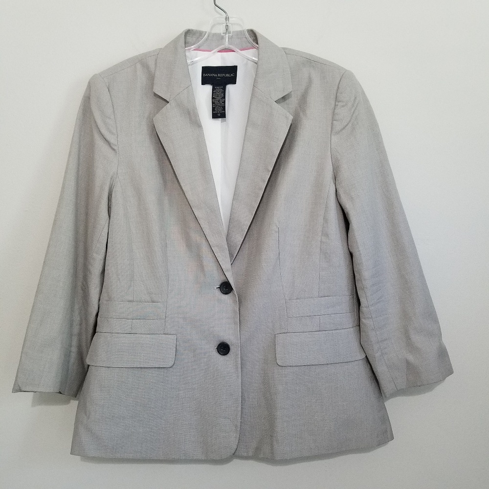 Banana Republic Women's Tan-Gray Career Blazer